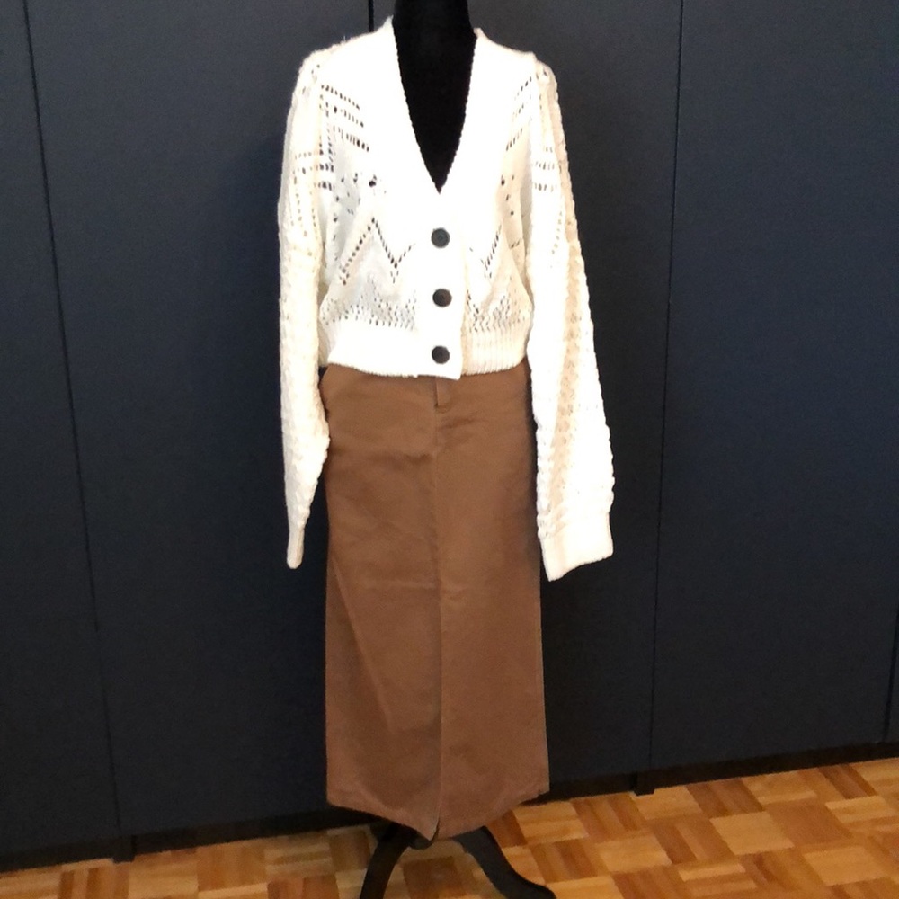 GAP Hutton brown maxi skirt size 01 - Picture 4 of 9